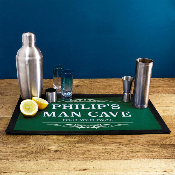 Personalised Gentleman's Man Cave Bar Mat - Shop Personalised Gifts