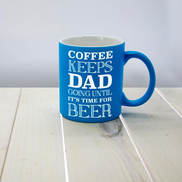 Personalised Coffee & Beer Loving Matte Ceramic Mug - Shop Personalised Gifts