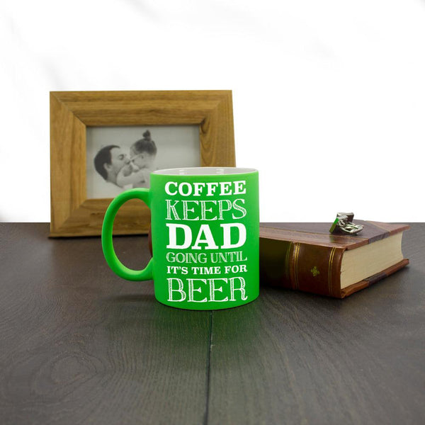 Personalised Coffee & Beer Loving Matte Ceramic Mug - Shop Personalised Gifts