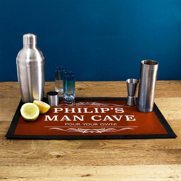 Personalised Gentleman's Man Cave Bar Mat - Shop Personalised Gifts