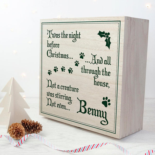 Personalised Pets T'Was The Night Before Christmas Eve Box - Shop Personalised Gifts