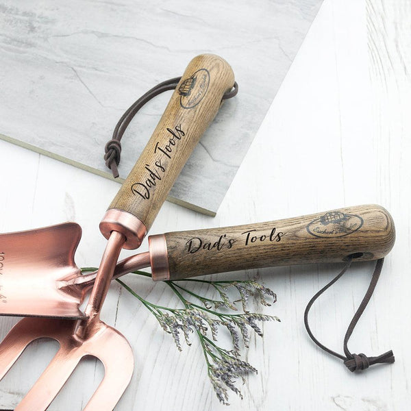 Personalised Luxe Copper Trowel & Fork Set - Shop Personalised Gifts