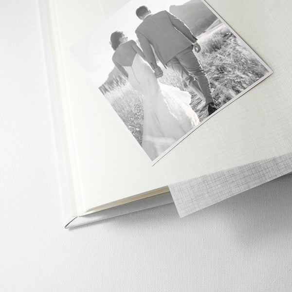 Personalised White Italian Leather Photo Album