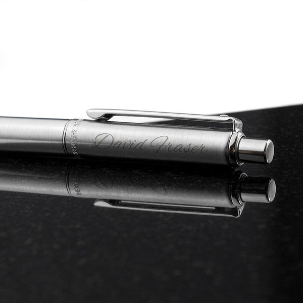Personalised Sheaffer Brushed Chrome Pen - Shop Personalised Gifts