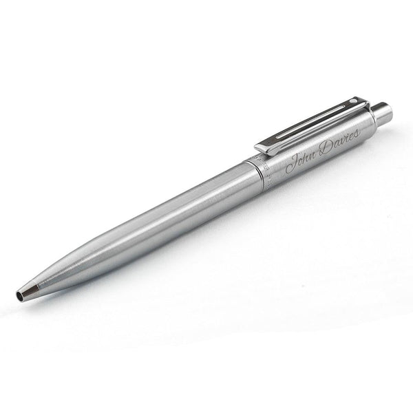 Personalised Sheaffer Brushed Chrome Pen - Shop Personalised Gifts