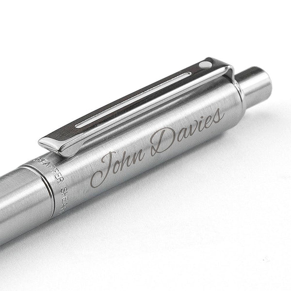Personalised Sheaffer Brushed Chrome Pen - Shop Personalised Gifts