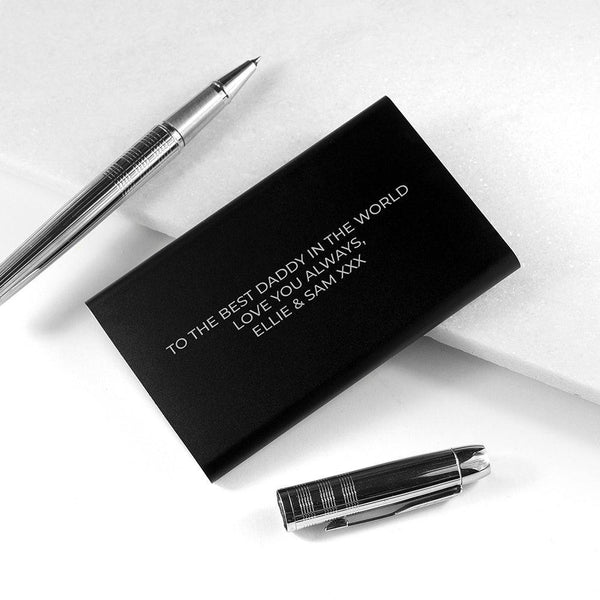 Personalised Engraved Black 4000 mAh Power Bank - Shop Personalised Gifts
