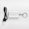 Personalised Emergency Miniature 1000 mAh Power Bank Key Ring - Shop Personalised Gifts