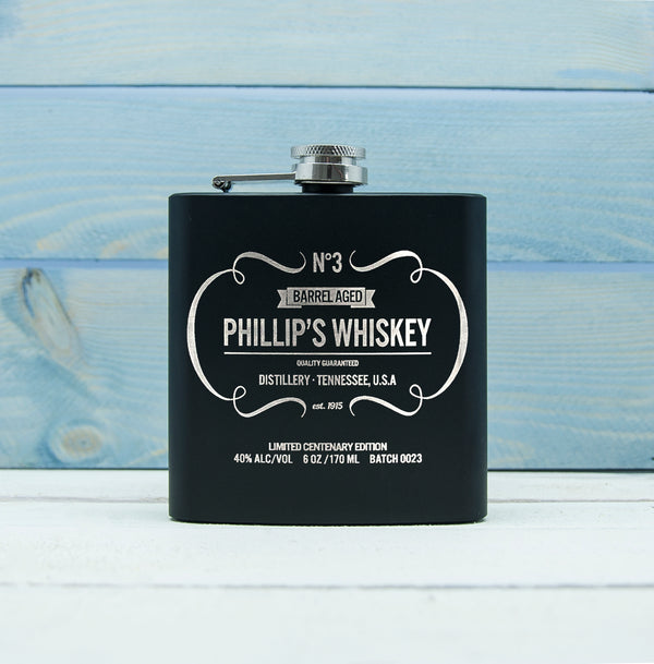 Personalised Whiskey Vintage Hip Flask