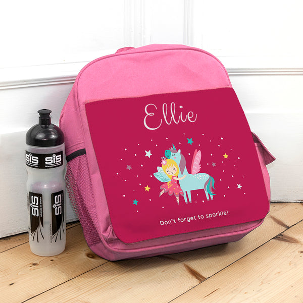 Personalised Pink School Backpack Choice of Designs