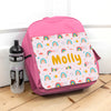 Personalised Pink School Backpack Choice of Designs