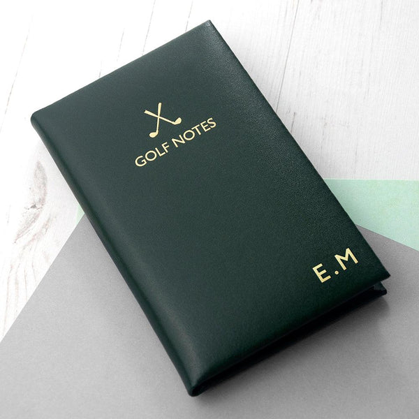 Personalised Luxury Leather Golf Notebook - Shop Personalised Gifts