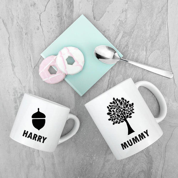Personalised Mummy & Me Acorn Ceramic Mug - Shop Personalised Gifts