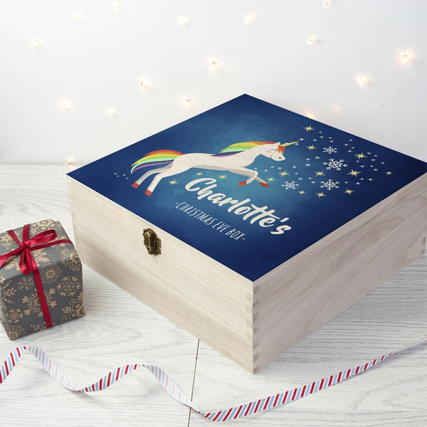 Personalised Rainbow Unicorn Christmas Eve Box - Shop Personalised Gifts