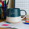 Personalised Name Blue Speckled Ceramic Mug