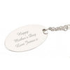 Personalised Silver Plated Rose With Red Bud