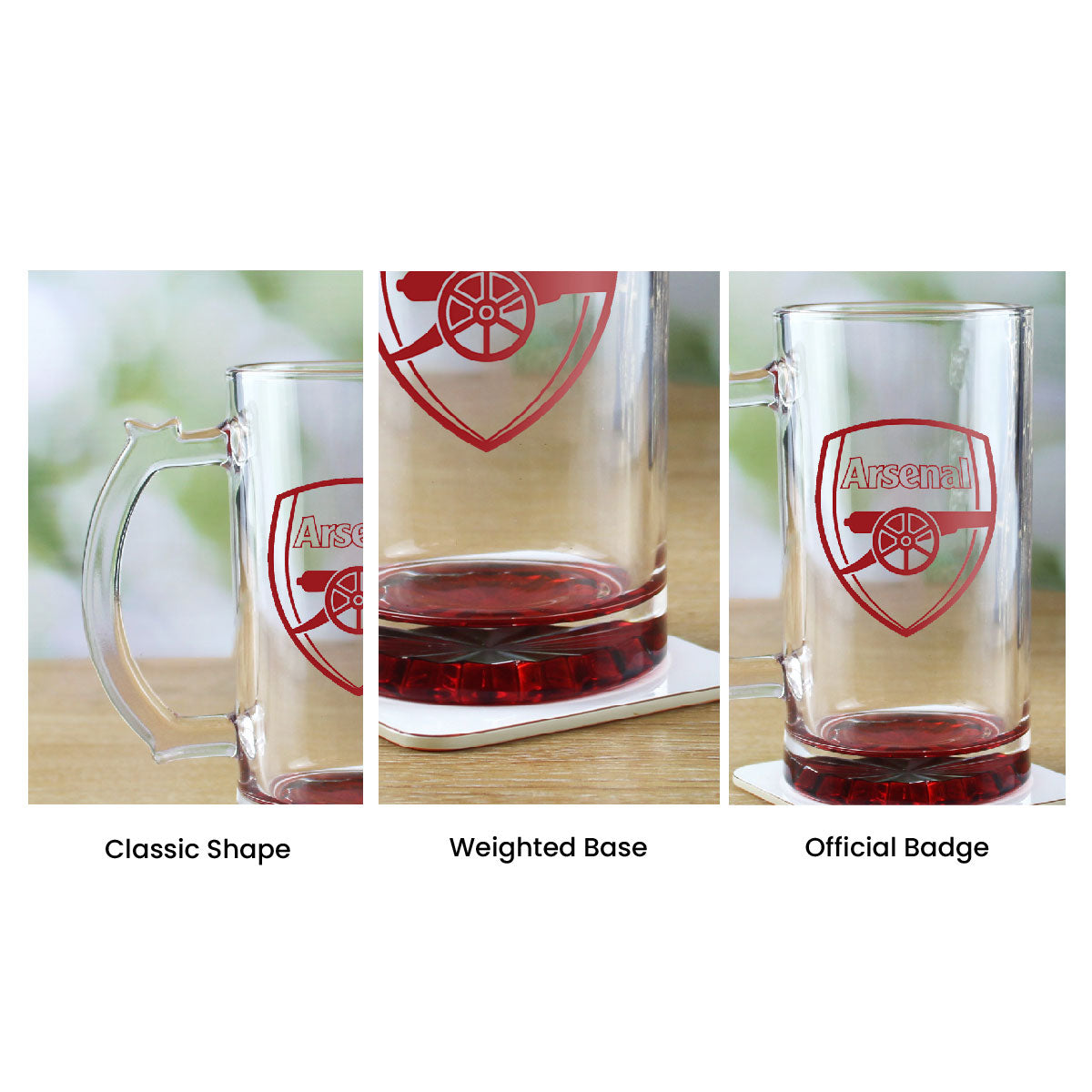 Engraved Official Arsenal 20oz Beer Mug, Gift Boxed