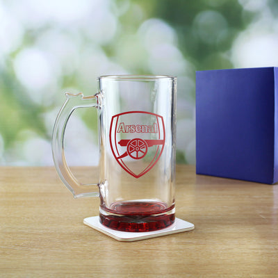 Engraved Official Arsenal 20oz Beer Mug, Gift Boxed