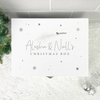 Personalised White Wooden Couples Christmas Eve Box