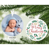 Personalised Merry Christmas Acrylic Photo Upload Hanging Decoration