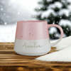 Personalised Name Pink Speckled Ceramic Mug