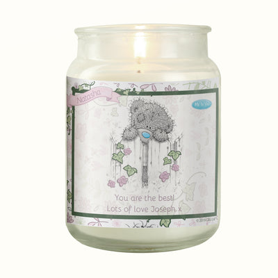 Personalised Me to You Secret Garden Large Wax Candle