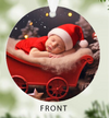 Personalised Merry Christmas Acrylic Photo Upload Hanging Decoration