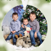 Personalised Merry Christmas Acrylic Photo Upload Hanging Decoration