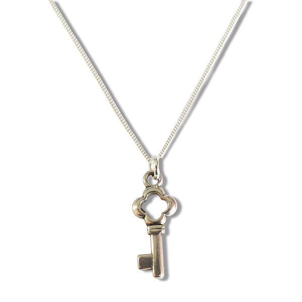 Key Sterling Silver Chain Necklace