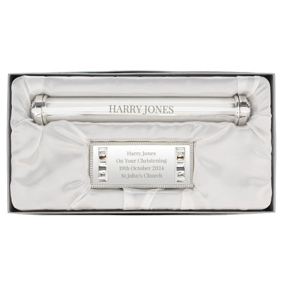 Personalised Free Text Silver Plated Certificate Holder