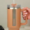 Personalised 40oz Brown Metal Travel Cup
