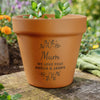 Personalised Floral Terracotta Plant Pot