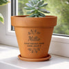 Personalised Floral Terracotta Plant Pot