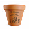 Personalised Highland Cow Terracotta Plant Pot