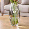 Personalised Anniversary Wreath Bullet Glass Vase