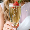 Personalised Bride Elegant Flute Glass