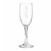 Personalised Couples Initials Flute Glass