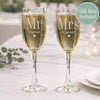Personalised Mr & Mrs Pair of Flute Glasses
