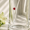 Personalised Ruby Anniversary Hand Cut Diamond Effect Heart Vase