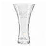 Personalised Gold Anniversary Large Hand Cut Diamond Effect Heart Vase