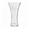 Personalised Silver Anniversary Large Hand Cut Diamond Effect Heart Vase