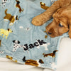 Personalised Dog Fleece Blanket