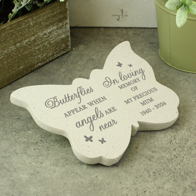 Personalised Butterflies Appear Resin Memorial Butterfly