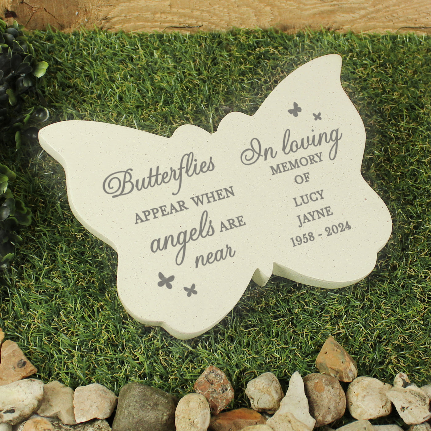 Personalised Butterflies Appear Resin Memorial Butterfly