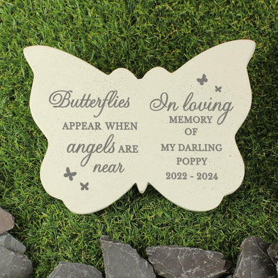 Personalised Butterflies Appear Resin Memorial Butterfly