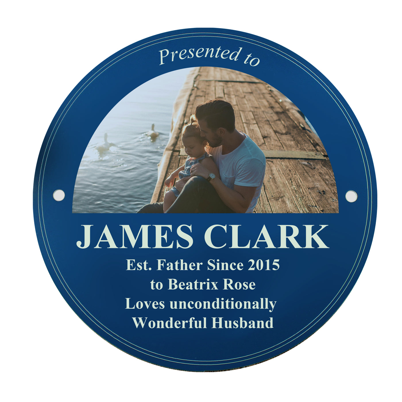 Personalised Photo Upload Heritage Plaque