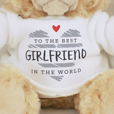 Personalised Scribble Heart Teddy Bear