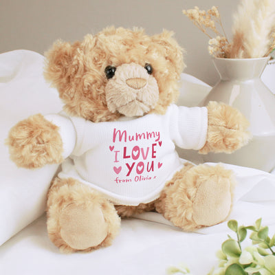 Personalised I Love You Teddy Bear