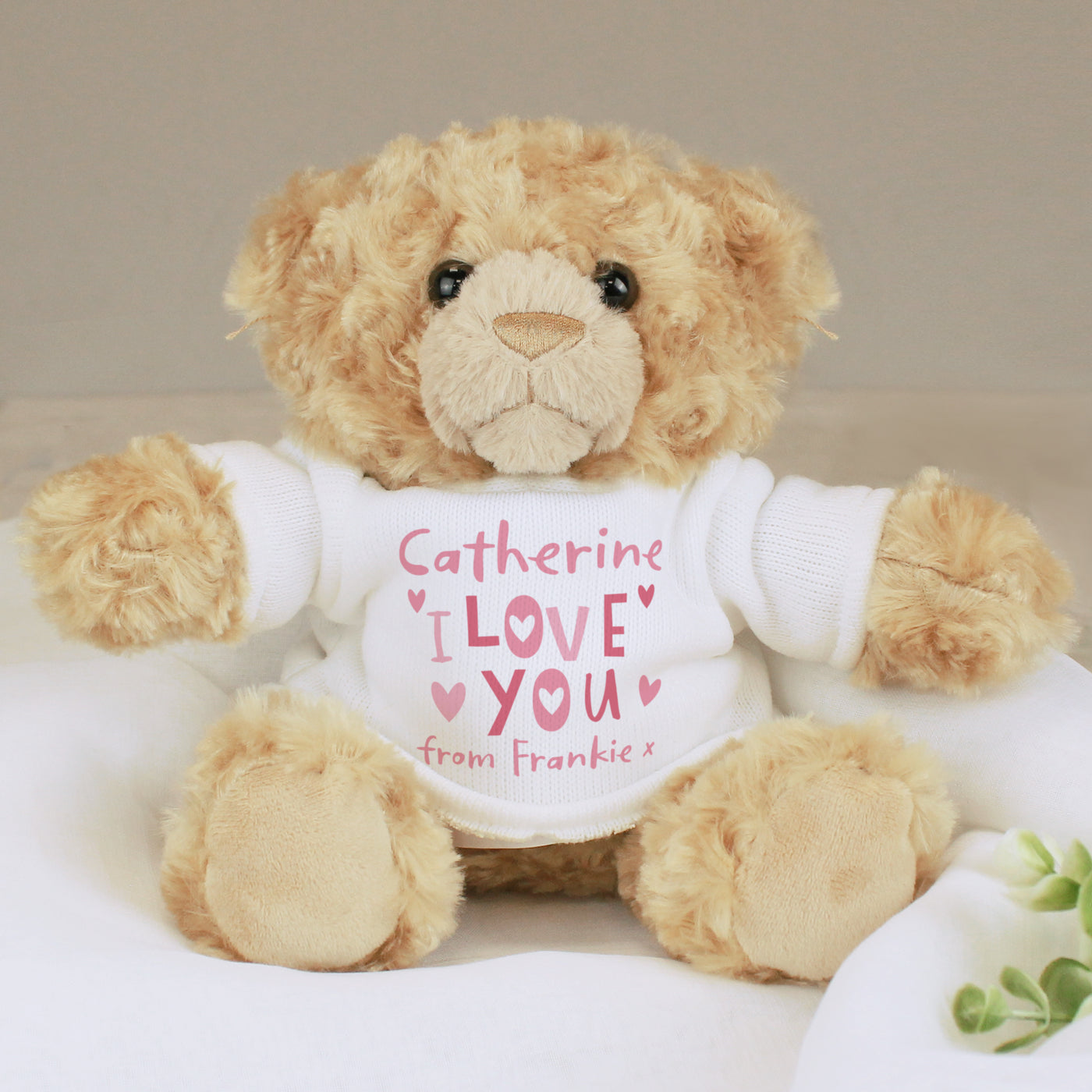 Personalised I Love You Teddy Bear