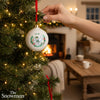 Personalised The Snowman Christmas Wishes Ceramic Bauble
